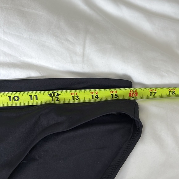 NWT Prana Summer Wave Solid Black mid rise full coverage Swim Bikini Bottom - Picture 11 of 13